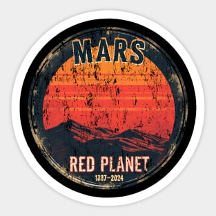 Red Planet Mars: Cosmic Adventure Awaits Sticker